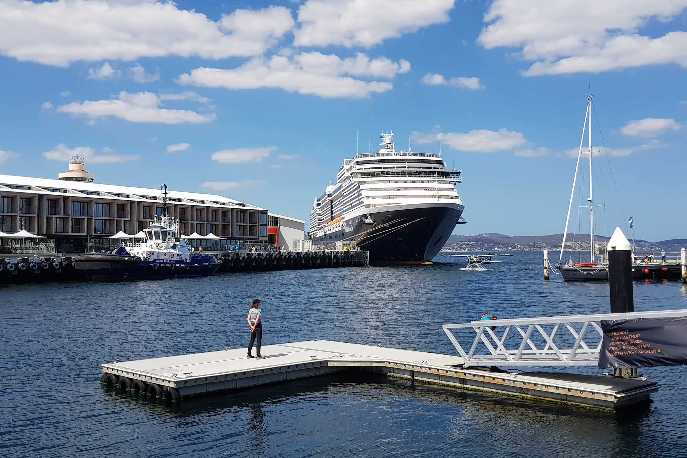 Mac23 cruise ship terminal mooring upgrades. Photo: Burbury Consulting.